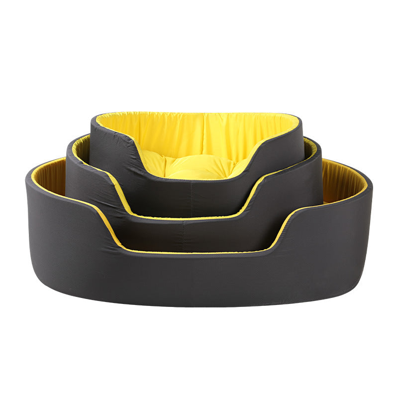 All-Season Stylish Pet Bed with Washable Cover
