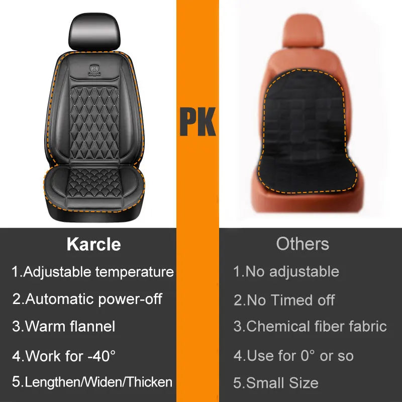 12-24v Heated Car Seat Cover 30' Fast Car Seat Heater Cloth/Flannel