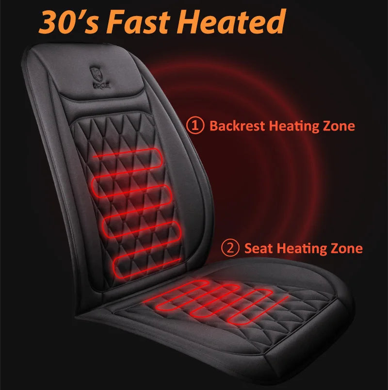 12-24v Heated Car Seat Cover 30' Fast Car Seat Heater Cloth/Flannel