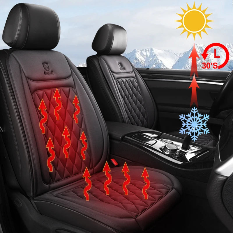 12-24v Heated Car Seat Cover 30' Fast Car Seat Heater Cloth/Flannel