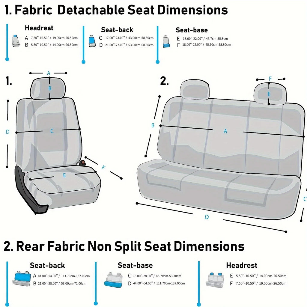 Car Seat Covers Full Set Front