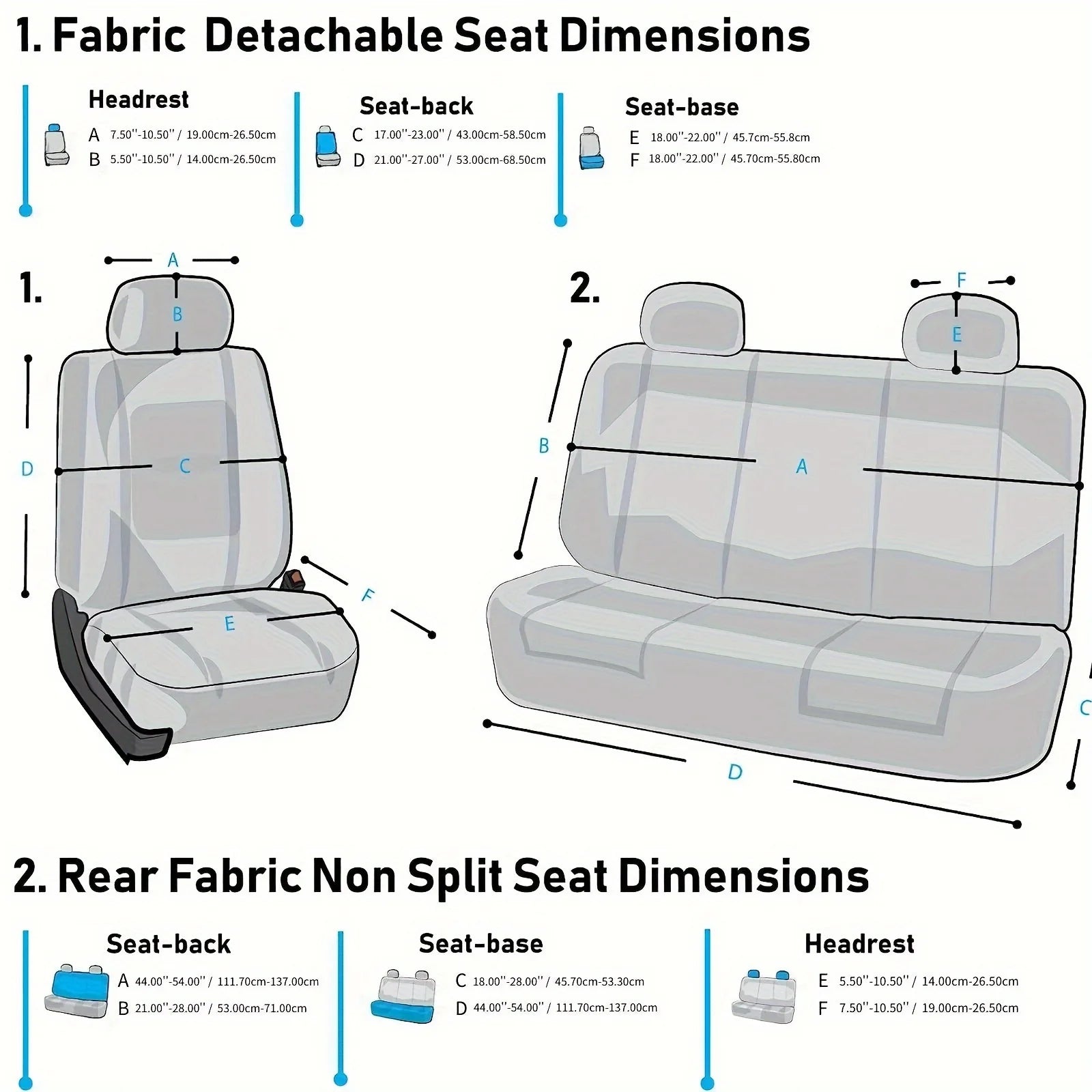 Car Seat Covers Full Set Front