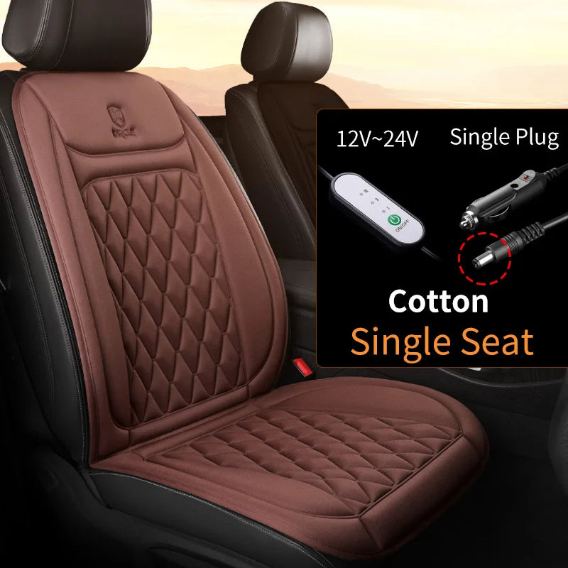 12-24v Heated Car Seat Cover 30' Fast Car Seat Heater Cloth/Flannel