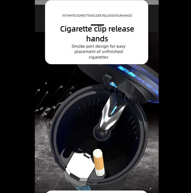 Self-Extinguishing Water-Dripping LED Car Ashtray