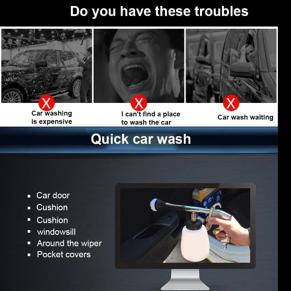 Pneumatic Tornado Car Interior Cleaning Gun