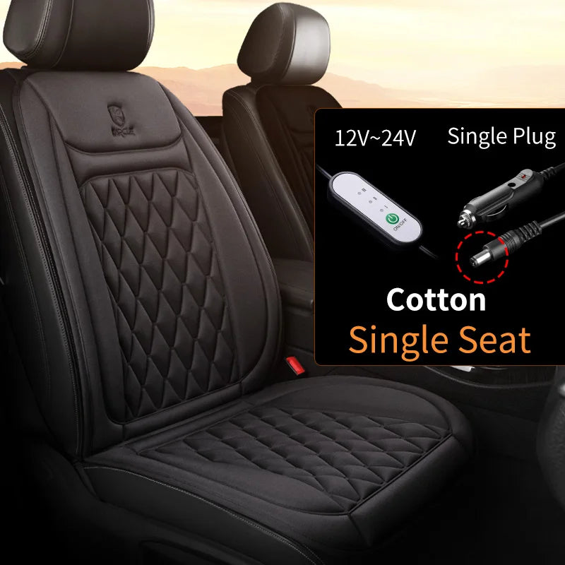 12-24v Heated Car Seat Cover 30' Fast Car Seat Heater Cloth/Flannel