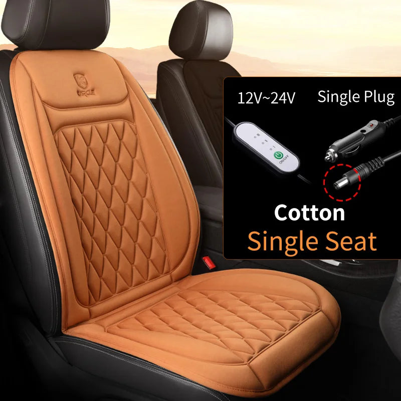 12-24v Heated Car Seat Cover 30' Fast Car Seat Heater Cloth/Flannel