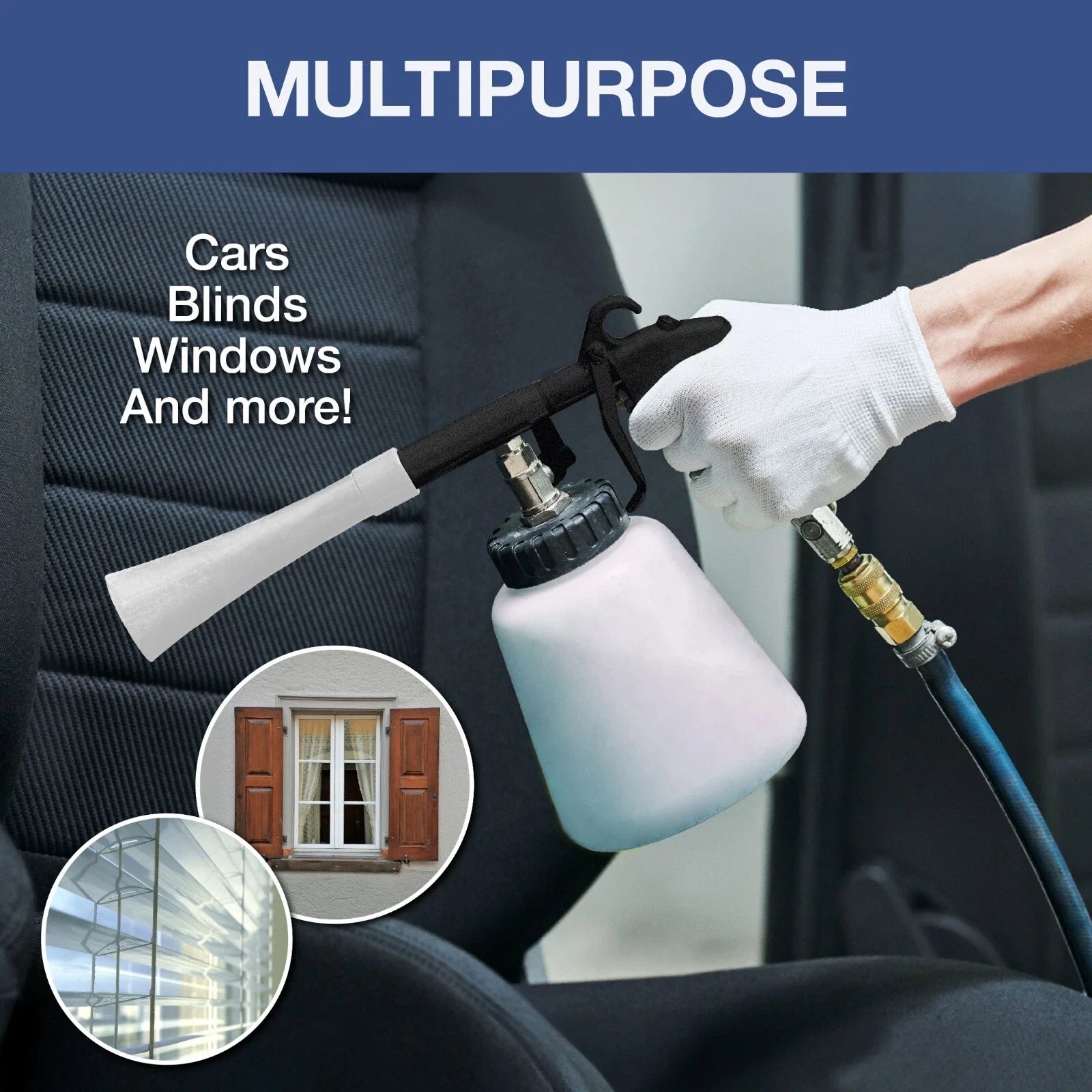 Pneumatic Tornado Car Interior Cleaning Gun