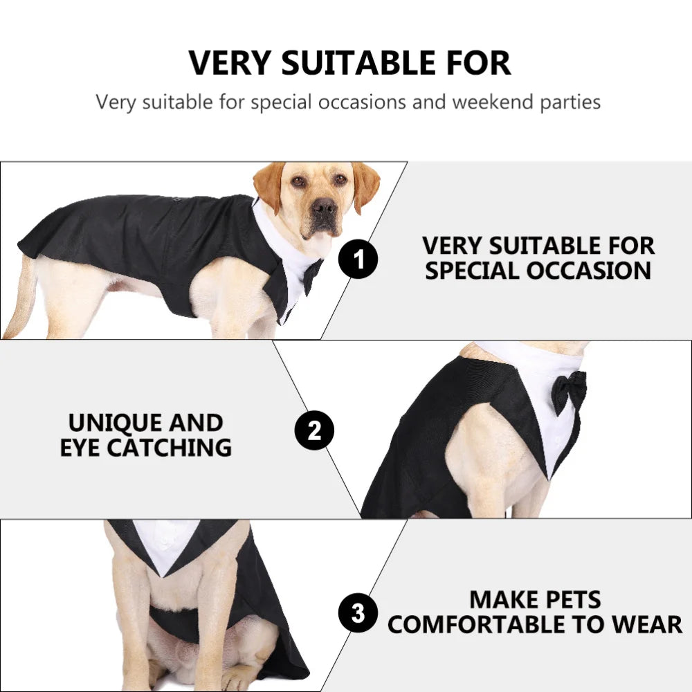 Formal Suit Tie Bow Shirt