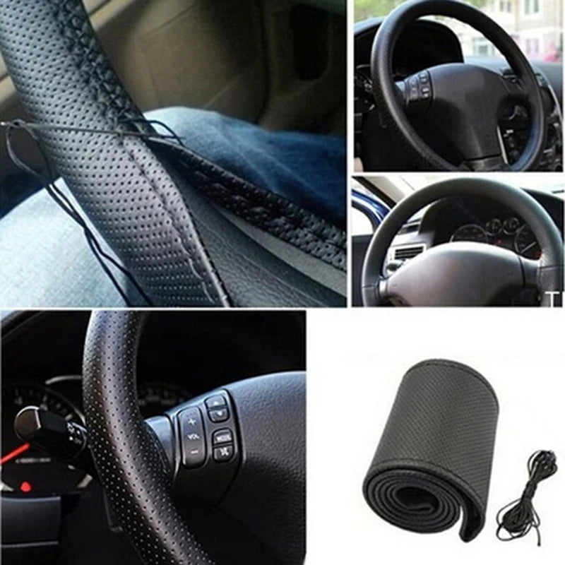 Car Steering Wheel Cover Artificial Leather Car Covers