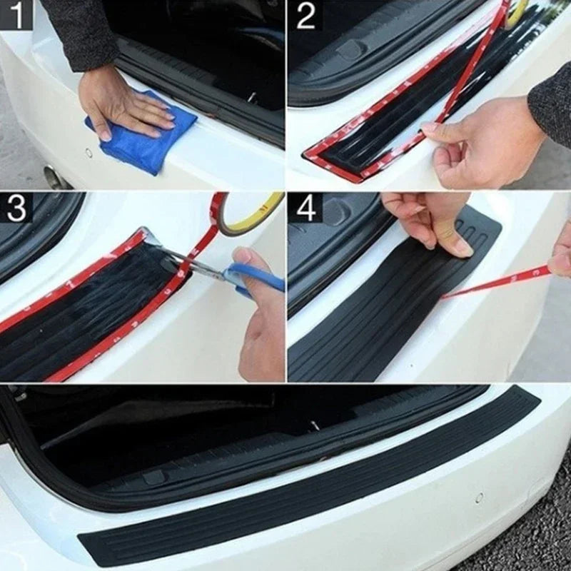 Universal Car Trunk Door Sill Plate Protector Rear Bumper
