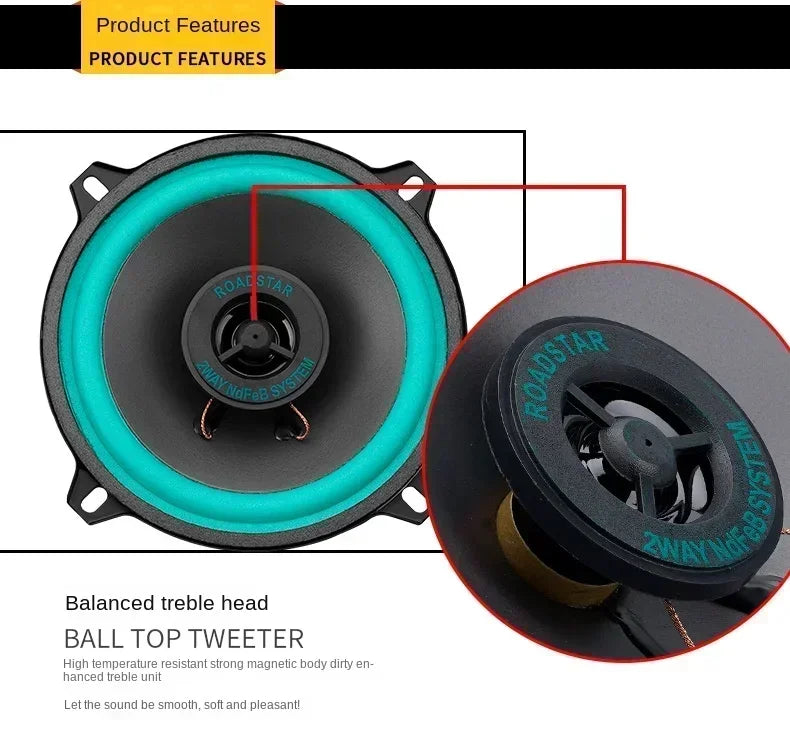 Full Range Frequency Subwoofer Enhanced Car Stereo Sound
