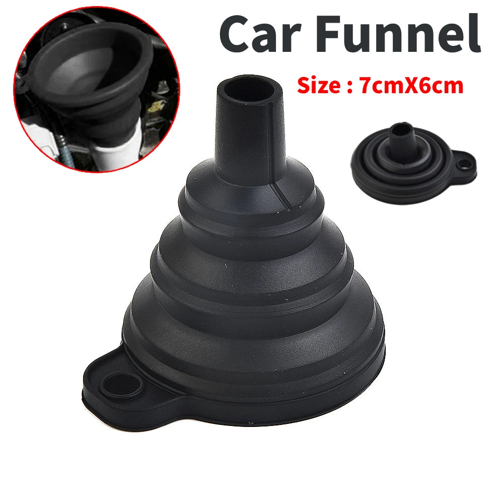 Black Car Engine Funnel Silicone