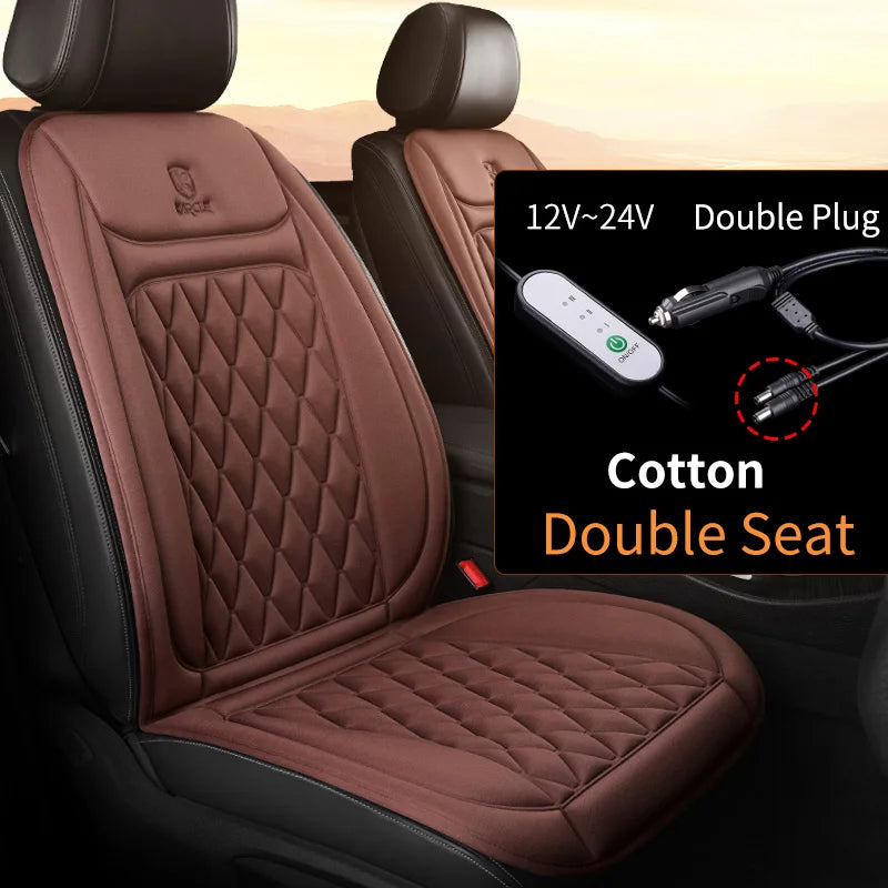 12-24v Heated Car Seat Cover 30' Fast Car Seat Heater Cloth/Flannel