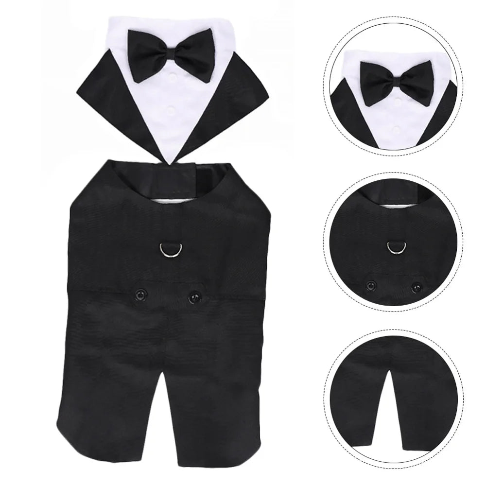 Formal Suit Tie Bow Shirt