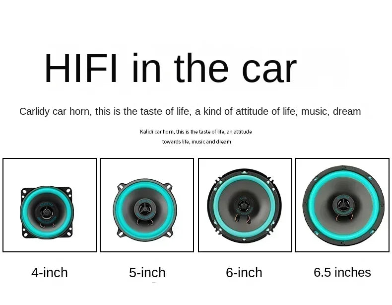 Full Range Frequency Subwoofer Enhanced Car Stereo Sound