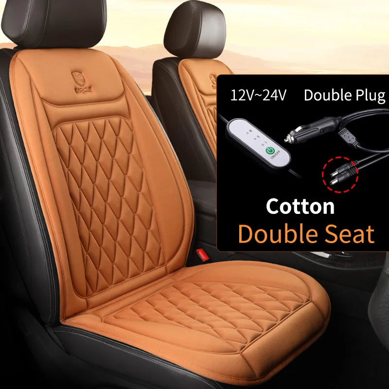 12-24v Heated Car Seat Cover 30' Fast Car Seat Heater Cloth/Flannel