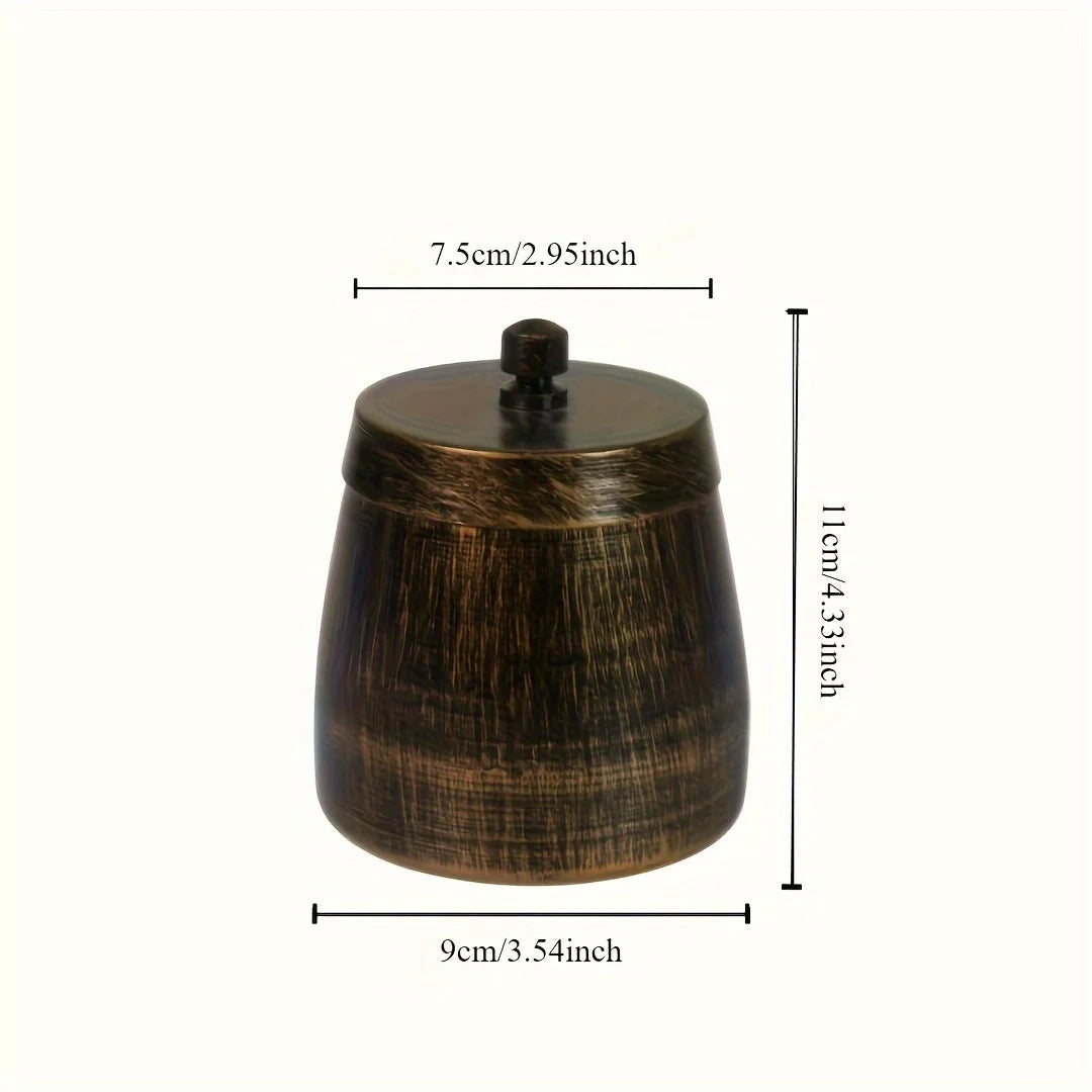 Ashtray with Lid, Iron Ash Tray Ashtrays, for Outdoor Windproof Smokeless Odorless, Household Gadgets, Holiday Gift
